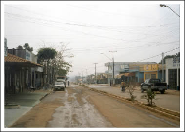 Partial view of Machadinho d'Oeste (urban area).