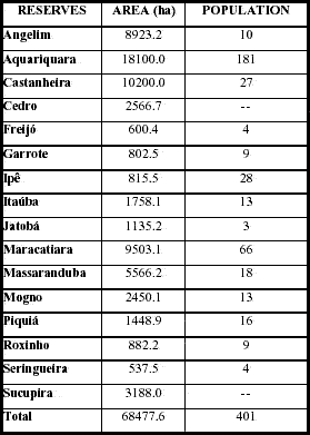 Forest reserves in Machadinho d’Oeste.